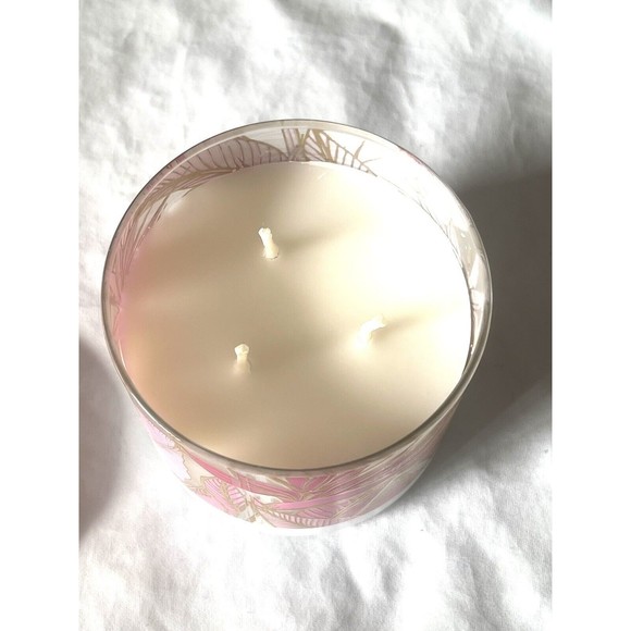 BATH AND BODY WORKS 3-WICK CANDLE 14.5 OZ  Pink Watermelon Scented Luminary - Picture 5 of 10